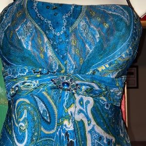 Laundry by shell Segal dress size 0 peacock 🦚 dress